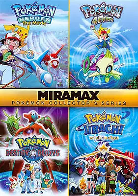 POKEMON - Heroes The Movie/4Ever/Destiny Deoxys/Jirachi DVD • $6.88