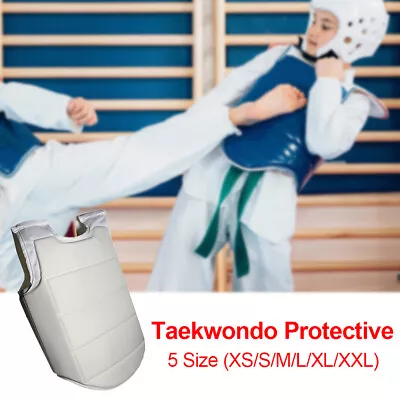 Taekwondo Karate Chest Guard Vest Boxing Karate Breast Protector For Adult Child • $25.29