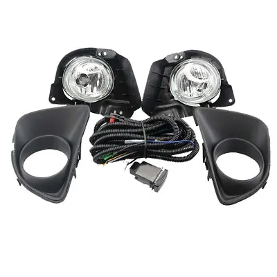 Full Set Fog Light Spot Driving Lamp W/Cover+Wiring For Mazda 2 Demio 2007-2011 • $89.29