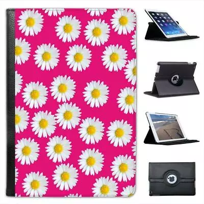 Pink With Lovely Dainty White Daisies Folio Leather Case For IPad Mini & Retina • £11.99