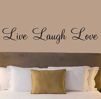 £2.25 • Buy Live Laugh Love Wall Art Sticker Quote Vinyl Wall Decor Wall Decal Transfers