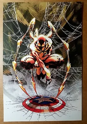 Civil War Spider-Man Captain America Marvel Comics Poster By Michael Turner • $14.50