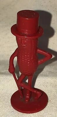 Vintage Planter’s  Mr. Peanut Red Plastic Top-Loading Salt/Pepper Shaker -1950s • $7.95