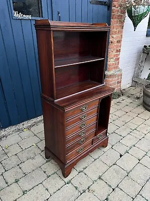 Edwardian Mahogany Music Cabinet. Bookcase Filing File Chest Of Drawers • £195