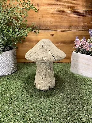 Stone Garden Traditional Toadstool Mushroom 2 Piece Concrete Ornament • £20.95