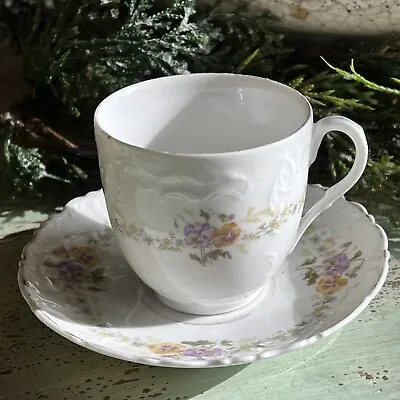 Antique Carl Tielsch C.T Demitasse Cup & Saucer Made In Germany C.1878-1895 • $24.99