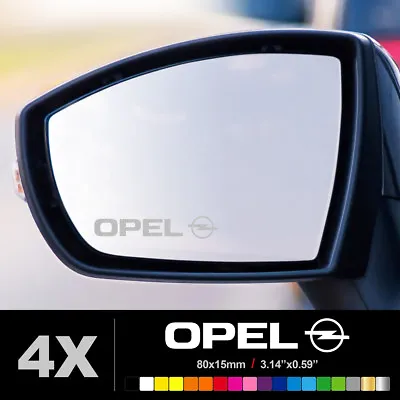 FITS OPEL Wing Mirror Glass Silver Frosted Etched Car Vinyl Decal Stickers • $4.99