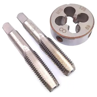 HSS M10 X 1.25mm Taper & Plug Tap & M10 X 1.25mm Die Metric Thread Right Hand • $12.96