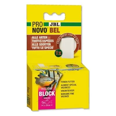 JBL Pronovo Holiday Food Block Feeder Automatic Long Term Cube Stone Feeding 43g • £6.65