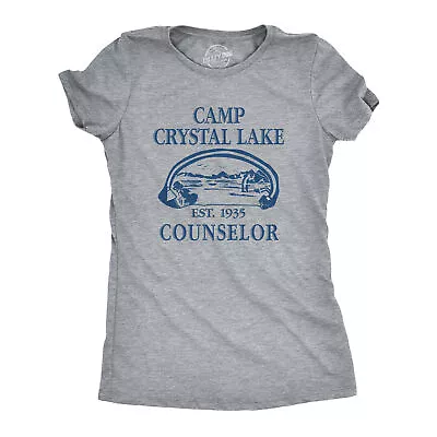 Womens Camp Crystal Lake T Shirt Funny Graphic Camping Vintage Adult Novelty • $13.10