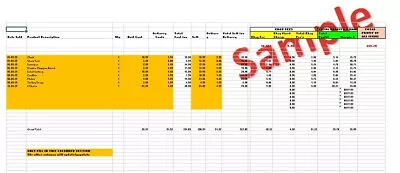 Ebay Sales And Profit Spreadsheet Ebay Accounting - Simple To Use • £1.99