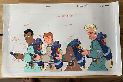 The Real Ghostbusters Whole Crew Large Size Cel And Drawing A++++++ • $1010.59