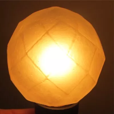 Antique Unusual Geodesic Christmas C9 Light Bulb Works 2.7  X 1.95  Opaque B • $20