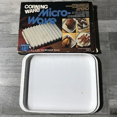 Vtg  Corning Ware MR-1 Microwave Grill Rack Browning Roasting Pan Oven Plate W9 • $10