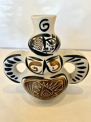 STUNNING! Vintage Regal Picasso Style Cubist Modernist Spain Face Pottery Vase • $108