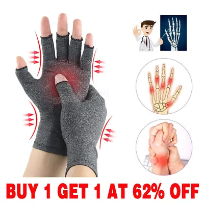 £2.85 • Buy 2× Anti Arthritis Gloves Hand Support Pain Relief Finger Compression Therapy