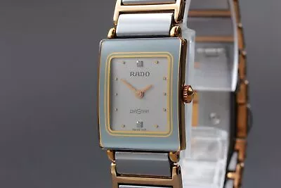 【N MINT】 RADO DIASTAR 153.0283.3N Ceramic Silver Quartz Woman’s Watch Japan... • $548.68