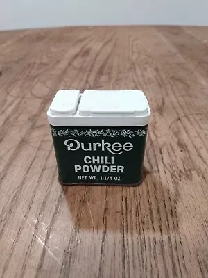 Vintage Durkee Spice Chili Powder 1 Oz. Tin • $9.99