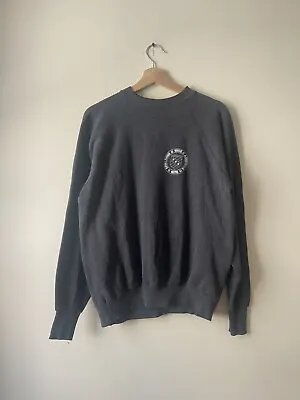 Vintage 80’s Spalding Athletics Basketball NBA Logo Grey Crewneck Sweatshirt • $22