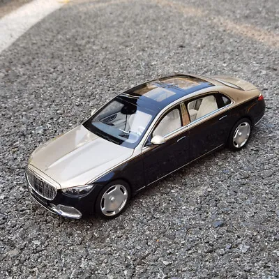 Norev 1/18 Maybach Benz S680 X223 S Class 2021 Diecast Model Car White Dark Red • $168.30