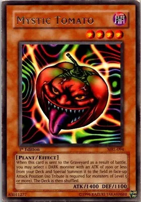 Yugioh Mystic Tomato MRL-094 1st Edition Magic Ruler Played Rare See Scan • $2.18