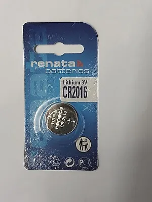 Genuine RENATA CR2016 Lithium 3v Coin Cell Batteries SELECT 1 2 4 X QTY  • £2.99