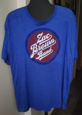 Zac Brown Band T Shirt Mens Size 2XL Blue Southern Ground 2015 Concert Tour  • $21.99