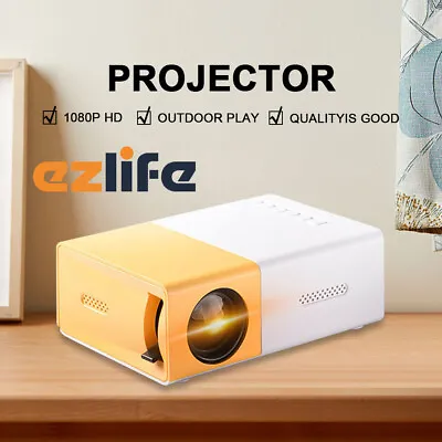 1080P Mini Projector LED Home Cinema Portable Projector Party Theater 20''-60'' • $43.99