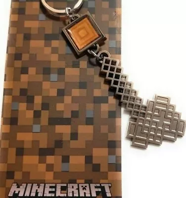 Bioworld Minecraft Video Game Axe And Wood Metal Keychain US Seller Great Gift • $9.99