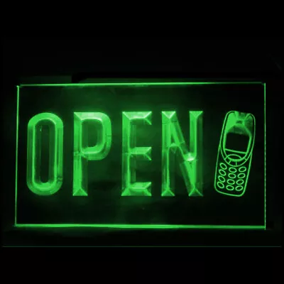 190160 Open Mobile Cell Phone Repair Display LED Light Neon Sign • $23.99