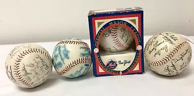 4 New York Mets Team Signed Facsimile Stamped Baseball • $14.99