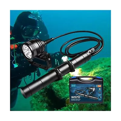 Odepro WD70 3000 Lumens Canister Dive Light Technical Diving Flashlight Kit W... • $294.23