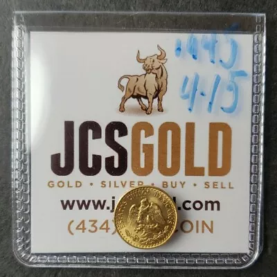 1945 Mexico 2 Peso Gold Coin • $10