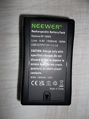 $89.99 • Buy Neewer 190Wh BP-190WS V-Mount Battery Comp. Sony Broadcast Camera (No Charger)