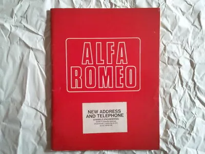 Alfa Romeo 105 SERIES SHANKLE PERFORMANCE CATALOGUE USED • $148.90