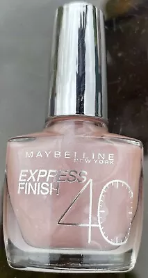 Maybelline Express Finish 40 Second 10ml Nail Polish Varnish 120 Sweet Rose • £3.75