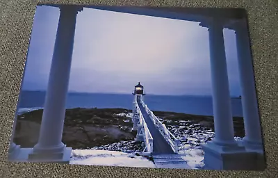 VTG New England Lighthouse Marshall Point Light Port Clyde Harbor Maine Postcard • $5.99