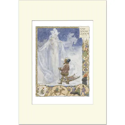 Snow Queen - Margaret Tarrant - Medici Mounted Print • $29.25