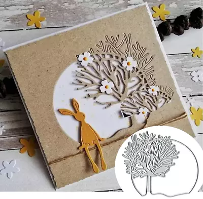 Tree Circle Metal Cutting Die Card Making Scrapbooking Paper Crafts UK • £3.89