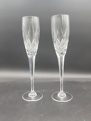 $49.99 • Buy Vintage Diamonds By Mikasa Fluted Champagne Glasses - Set Of 2 
