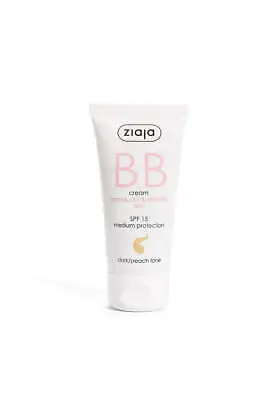 Ziaja Bb Cream Normal Dry & Sensitive Skin - Dark/Peach Tone 50 Ml OFFICIAL UK • £9.83