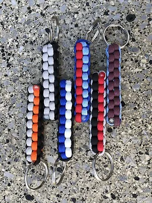 Football Keyring Key Chain Custom Pick Your Team Paracord Key Ring • $5.37