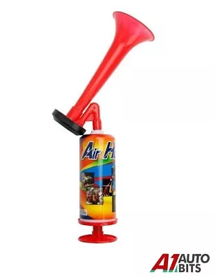 £5.95 • Buy Air Horn Pump Action Fog Hand Held Football Festival Loud Events Never Runs Out