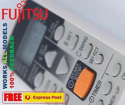 $21.95 • Buy Fujitsu Air Con Conditioner (Split System) Remote Control Replacement ALL Models