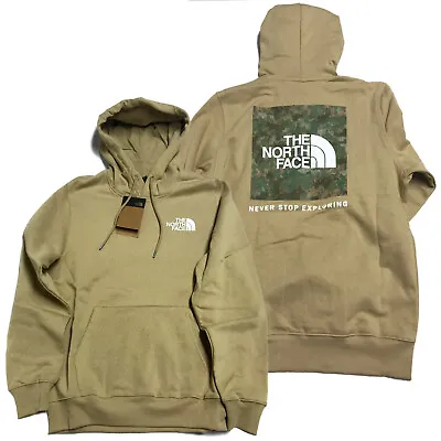 $64.99 • Buy The North Face Mens - Box NSE Pullover Hoodie Sweater -Khaki Stone/Military Camo