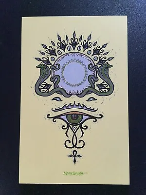 Marq Spusta  Egyptian Symbols  Micro Mini Art Print Handbill 2013 Sacred Scarab • $49.99