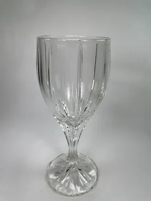 MIKASA Crystal Wine Goblet BERKELEY Glass Vertical Cuts 7 1/4 T  Replacement C71 • $13.99