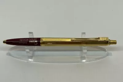 Bic Ballograf Epoca Deluxe Ink Pen Made In Sweden Gold Maroon Company Logo • $14.39