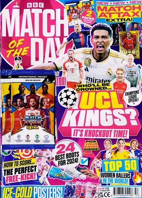 MATCH OF THE DAY MAGAZINE #696 WITH 2 X CARD PACKS ~ NEW ~ • £5.95