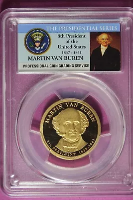 2008 - S PCGS PR69DCAM Martin Van Buren Dollar! #B44543 • $8